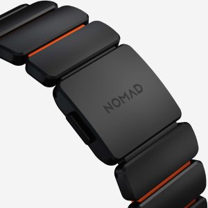 Nomad Goods Inc. Stratos Band - titanowa bransoleta do Apple Watch 49mm z FKM (black titanium, ultra orange FKM) 8