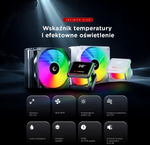 Chłodzenie wodne Rampage INFINITE V120 Czarne 9