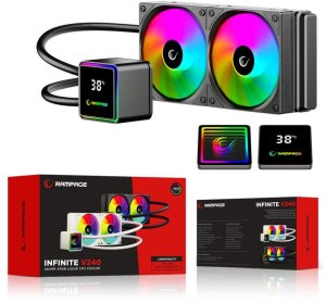Chłodzenie wodne Rampage INFINITE V240 Białe 15