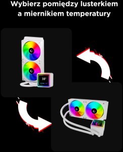 Chłodzenie wodne Rampage INFINITE V240 Białe 8