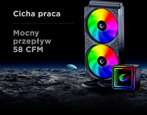 Chłodzenie wodne Rampage INFINITE V240 Białe 10