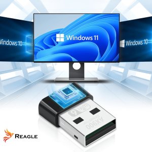 Karta sieciowa Reagle ADAPTER KARTA SIECIOWA WiFi 6 NA USB NANO Wi-Fi 900Mbps 5.8GHz WPA3 AX900 8