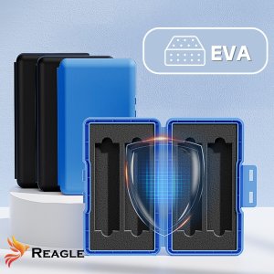 Reagle PUDEŁKO ETUI ochronne NA 4 dyski M.2 SSD NVME SATA Z pianki EVA 6