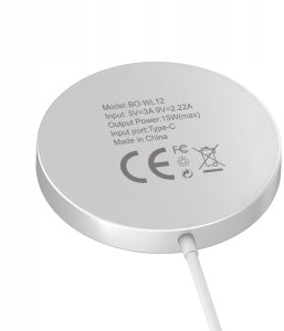 Ładowarka BWOO ładowarka bezprzewodowa PD WL-12 15W biała 5