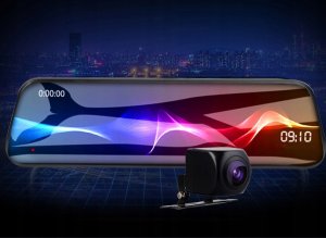 Wideorejestrator Techonic WIDEOREJESTRATOR KAMERA REJESTRATOR JAZDY W02 W LUSTERKU Z KAMERĄ COFANIA 0,2KG 14