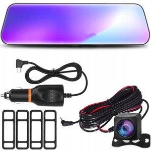 Wideorejestrator Techonic WIDEOREJESTRATOR KAMERA REJESTRATOR JAZDY W02 W LUSTERKU Z KAMERĄ COFANIA 0,2KG 2