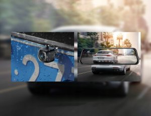 Wideorejestrator Techonic WIDEOREJESTRATOR KAMERA REJESTRATOR JAZDY W02 W LUSTERKU Z KAMERĄ COFANIA 0,2KG 6