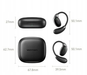 Słuchawki Vention Słuchawki bezprzewodowe z otwartą konstrukcją BT 5.4 czarne 6