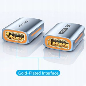 Kabel Vention Złączka HDMI-HDMI 8K@60Hz Aluminium 2