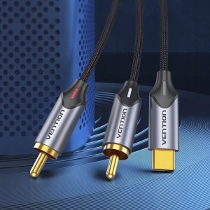 Kabel Vention Kabel Audio USB-C na 2RCA męski 1m 7
