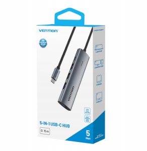 HUB USB Vention Hub 5w1 USB-C 3.0 0.15m 4