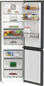 Lodówka Whirlpool Lodówka WHK 26362 XBR4E | Energy efficiency class E | Free standing | Combi | Height 186.5 cm | No Frost system | Lodówka net capacity 201 L | Zamrażalnik net capacity 106 L | Ekranas | 37 dB | Czarny 4