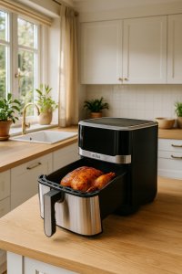 Frytkownica beztłuszczowa FUHAUS Frytkownica bez tłuszczu Etika Air Fryer 6,5L 3
