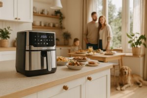 Frytkownica beztłuszczowa FUHAUS Frytkownica bez tłuszczu Etika Air Fryer 6,5L 5