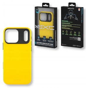 Yaxo Etui na telefon Leather Gear Slim Case MagSafe iPhone 17 Pro Honey Yellow 6
