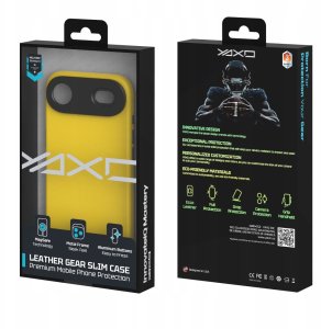 Yaxo Etui na telefon Leather Gear Slim Case MagSafe iPhone 17 Air Honey Yellow 5