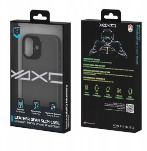 Yaxo Etui na telefon Leather Gear Slim Case MagSafe iPhone 17 Bohemian Gray 5
