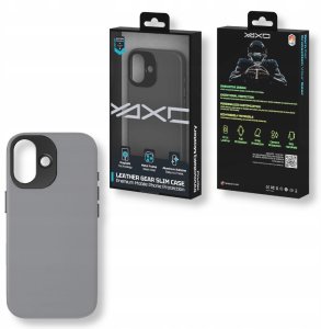 Yaxo Etui na telefon Leather Gear Slim Case MagSafe iPhone 17 Bohemian Gray 6