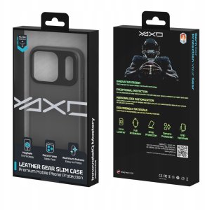 Yaxo Etui na telefon Leather Gear Slim Case MagSafe iPhone 17 Pro Bohemian Gray 5