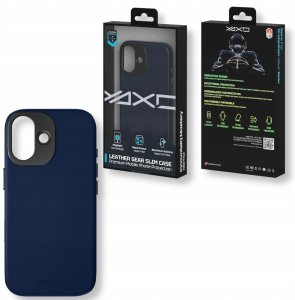 Yaxo Etui na telefon Leather Gear Slim Case MagSafe iPhone 17 Dusky Blue 6