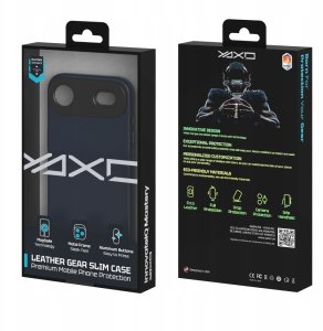 Yaxo Etui na telefon Leather Gear Slim Case MagSafe iPhone 17 Air Dusky Blue 5