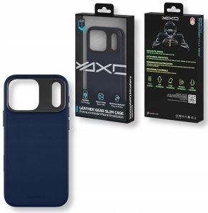 Yaxo Etui na telefon Leather Gear Slim Case MagSafe iPhone 17 Pro Dusky Blue 6