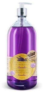 Dozownik do mydła Compagnie de Provence Les Petites Bains de Provence, Marseille, Lawenda, Mydło w płynie, Do rąk i ciała, 1000 ml Unisex 3