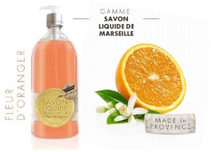 Les Petites Bains de Provence, Marseille, Orange Blassom, Liquid Soap, For Hands & Body, 1000 ml Unisex 2