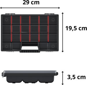 Organizer narzędziowy, warsztatowy 29x19,5 cm, 20 przegródek 4