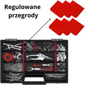 Organizer narzędziowy, warsztatowy 29x19,5 cm, 20 przegródek 5