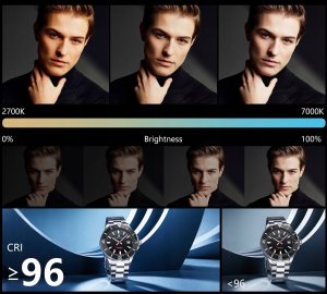 Ręczna Lampa Led 40w Cob Retro Do Foto Video 2700-7000k Do Telefonu Aparatu / 40h 5