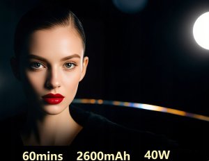 Ręczna Lampa Led 40w Cob Retro Do Foto Video 2700-7000k Do Telefonu Aparatu / 40h 8