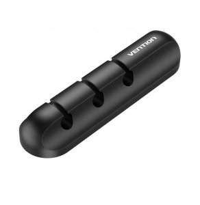 Organizer Vention 5-portowy organizator kabli 2 szt. czarny 2