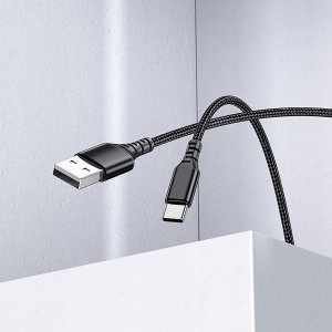 KABEL USB TYP-C 1m SZYBKIE ŁADOWANIE PRZEWÓD 3A 3