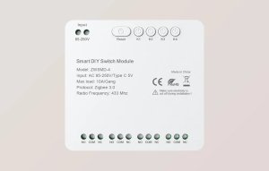 4-kanałowy moduł przełącznika ZigBee ze stykiem beznapięciowym DC 32V Avatto ZWSMMD-4-250V 3