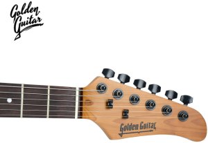 Golden Guitar Gitara elektryczna naturalna superstrat one size 15