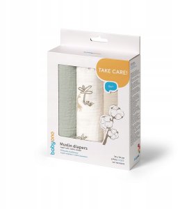 SanaSet Baby BABY ONO 828/04 PIELUSZKI muślinowe MARSZCZONE SUPER MIĘKKIE ZIELONE 3