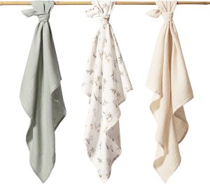 SanaSet Baby BABY ONO 828/04 PIELUSZKI muślinowe MARSZCZONE SUPER MIĘKKIE ZIELONE 5