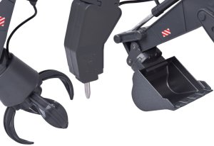 Koparka 3w1 zdalnie sterowana Pojazd budowlany Wymienne końcówki RC0752 EDUKAMP 11