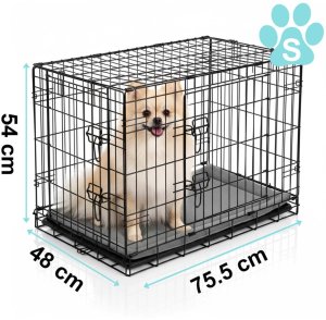 Metalowa klatka kennelowa dla psa + legowisko 75 x 45 x 54 cm PH-200 EDUKAMP 11