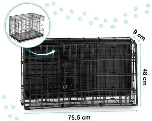 Metalowa klatka kennelowa dla psa + legowisko 75 x 45 x 54 cm PH-200 EDUKAMP 5