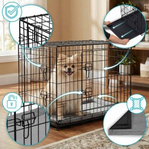 Metalowa klatka kennelowa dla psa + legowisko 75 x 45 x 54 cm PH-200 EDUKAMP 8