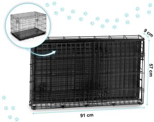 Pethaus Klatka kennelowa dla psa z legowiskiem 91 x 57 x 62 cm PH-201 5