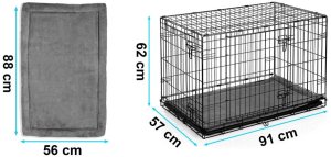 Pethaus Klatka kennelowa dla psa z legowiskiem 91 x 57 x 62 cm PH-201 6