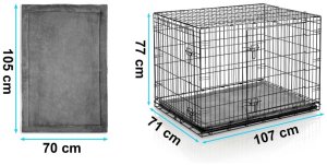 Pethaus Klatka kennelowa dla psa z legowiskiem 107 x 71 x 77 cm PH-202 EDUKAMP 5