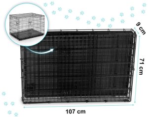Pethaus Klatka kennelowa dla psa z legowiskiem 107 x 71 x 77 cm PH-202 EDUKAMP 7