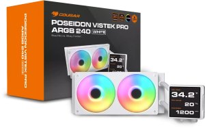 Chłodzenie wodne Cougar CGR-PSDVPRGB-W-240 Procesor Chłodnica cieczy all-in-one 12 cm Biały 5