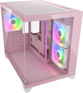 Cougar CGR-2QA6P-RGB Mini Tower Różowy 2