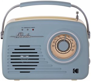 Retro Radio RR-7302 Bluetooth AUX USB AM FM Styl Vintage Przenośne Niebieskie 3