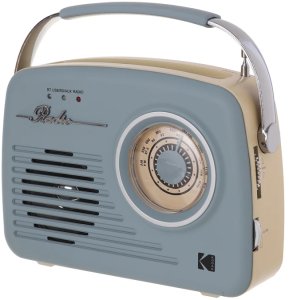 Retro Radio RR-7302 Bluetooth AUX USB AM FM Styl Vintage Przenośne Niebieskie 8